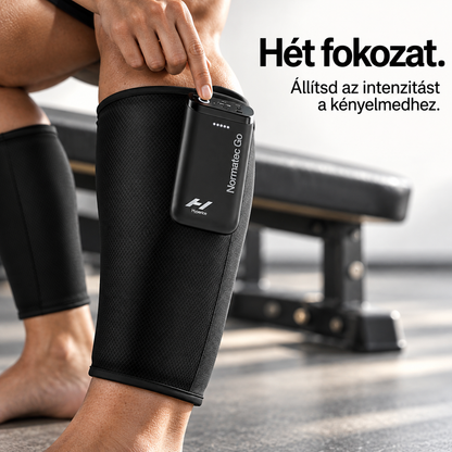 Vezeték nélküli lábmasszírozó – Légkompressziós vádlimasszázs, hét intenzitási fokozat és állítható időzítés