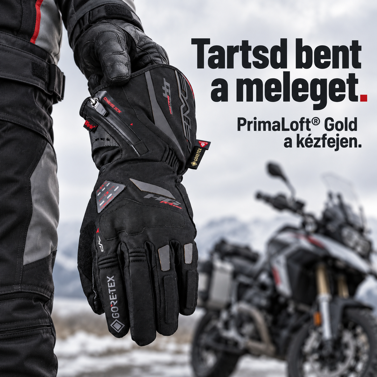 Beheizbare Motorradhandschuhe – Drei Heizstufen, Touchscreen-Bedienung und verstellbare Stulpen für kalte Fahrten