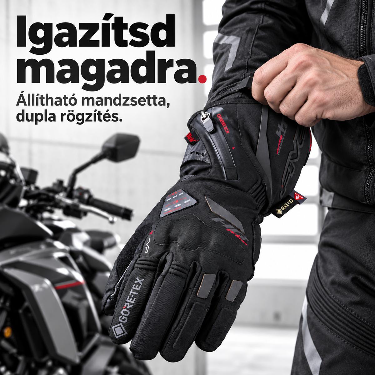 Beheizbare Motorradhandschuhe – Drei Heizstufen, Touchscreen-Bedienung und verstellbare Stulpen für kalte Fahrten