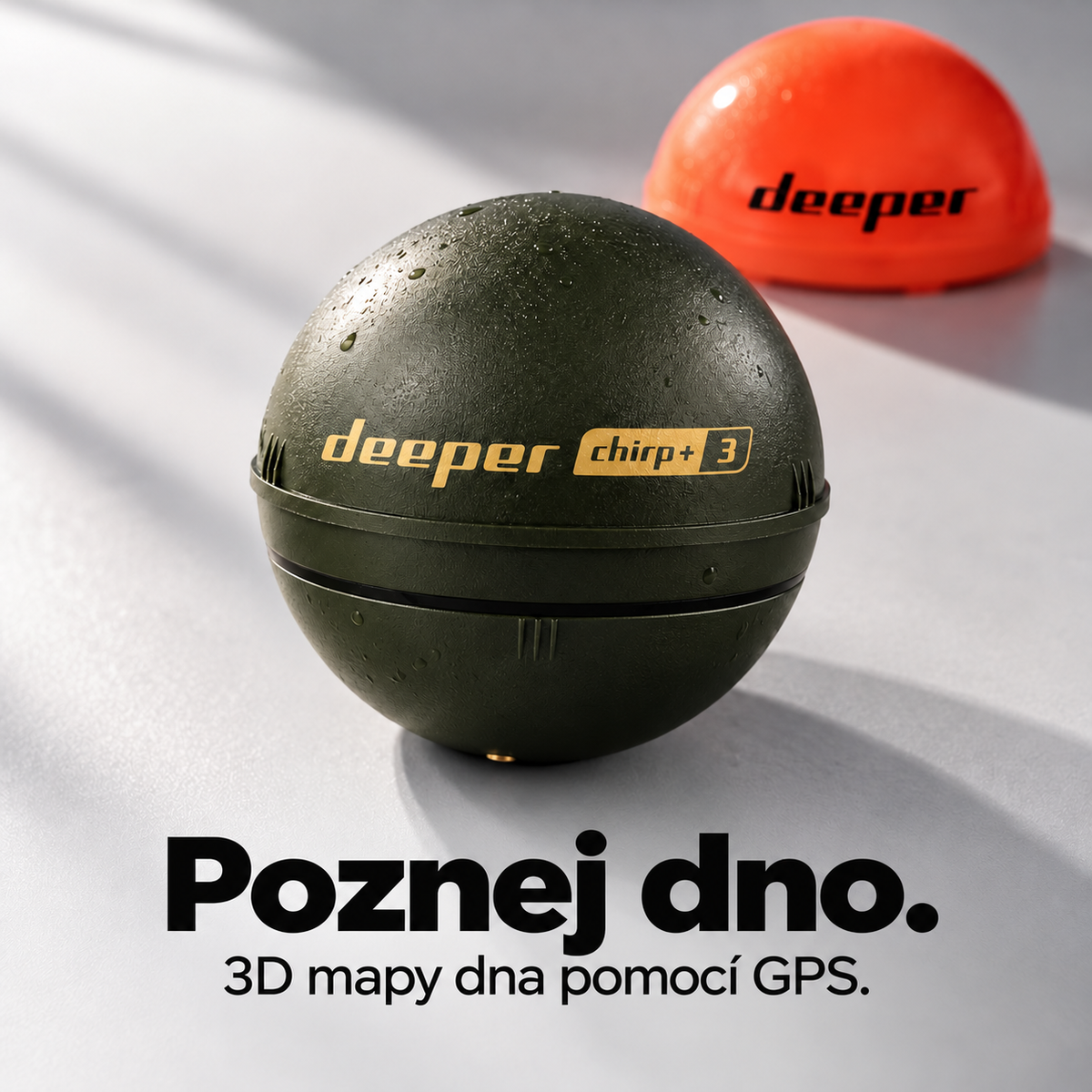 Přenosný sonar na ryby – Bezdrátové připojení, 3D mapování dna a tři paprsky pro rybolov ze břehu i z lodi
