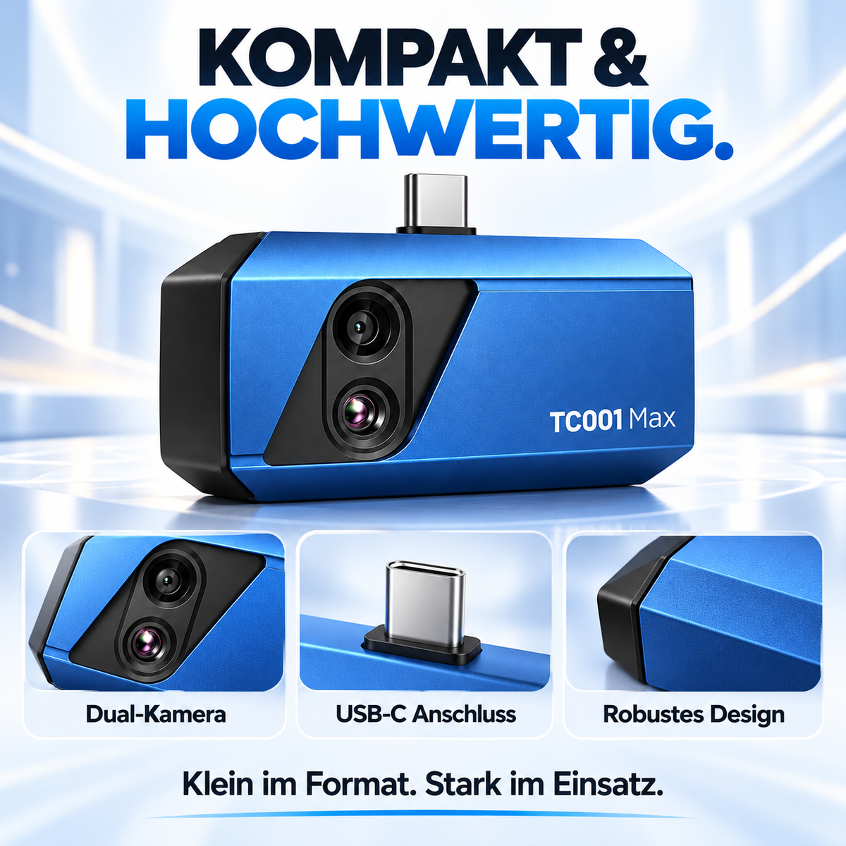 TOPDON TC001 Max Wärmebildkamera für Smartphones – Kompakte Dual-Kamera mit USB-C