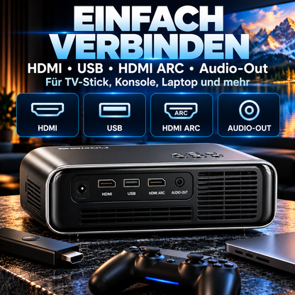 Smart Beamer – Heimkino-Projektor mit Autofokus und WLAN