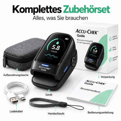 Digitales Blutzuckermessgerät – Kompakt & einfach ablesbar