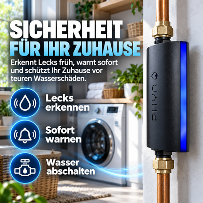 Phyn Plus Wassermelder mit App – Leckerkennung und automatische Wasserabsperrung