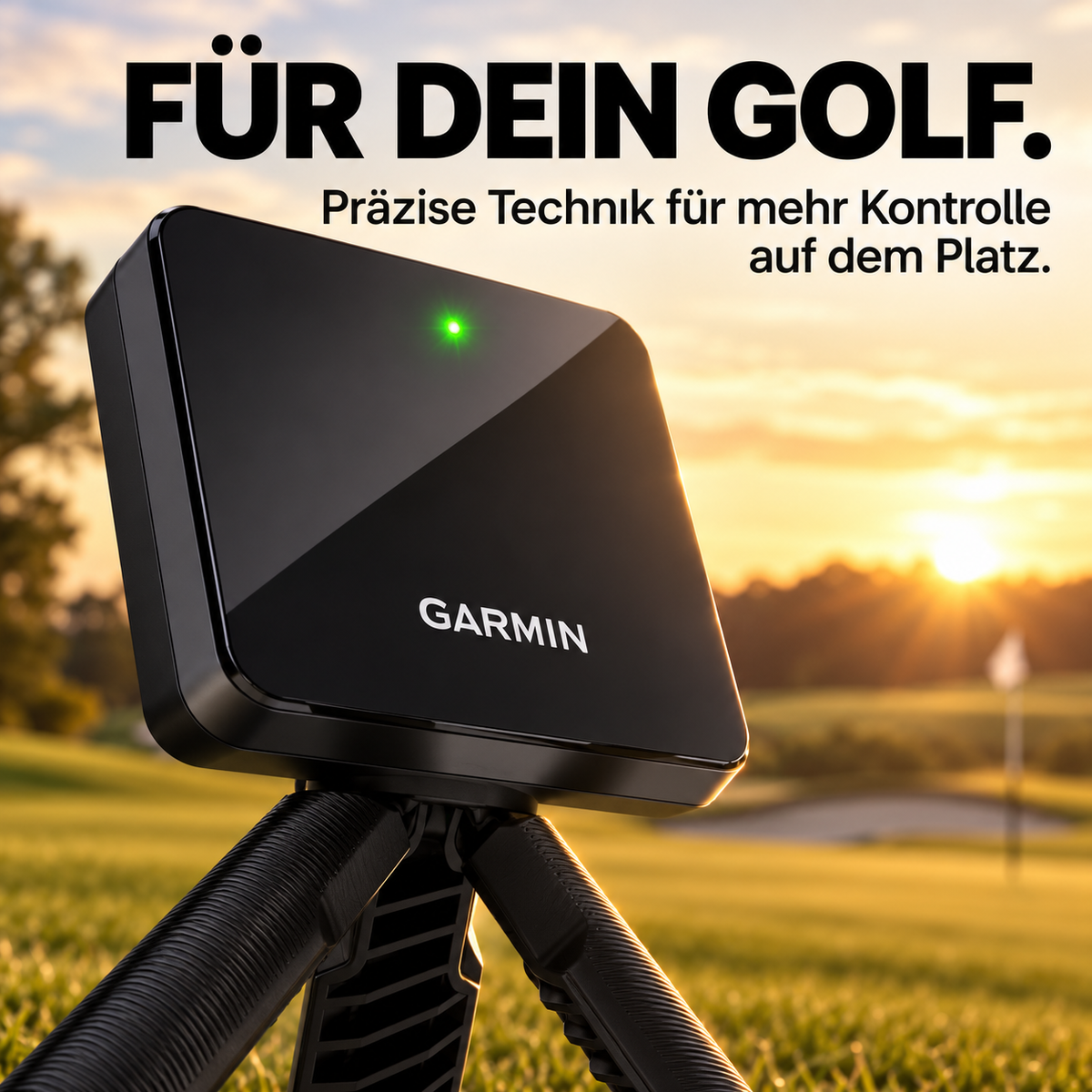 Mobiler Golf Launch Monitor – Schwunganalyse, Schlagdaten und virtuelles Golftraining für drinnen und draußen