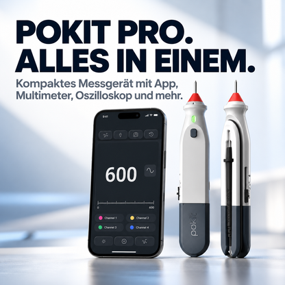 Smartes Digital-Multimeter mit App – Kabellos Spannung, Strom und Widerstand messen, Signale analysieren und Messdaten aufzeichnen