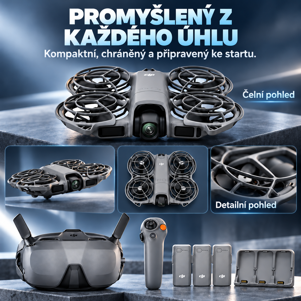 Dron s 4K kamerou – Stabilizované video, FPV létání a kompaktní provedení pro letecké záběry