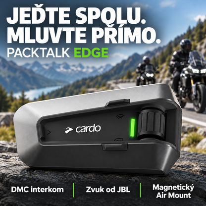 Motocyklový Bluetooth interkom – Skupinová komunikace, hlasové ovládání a voděodolné provedení na cesty
