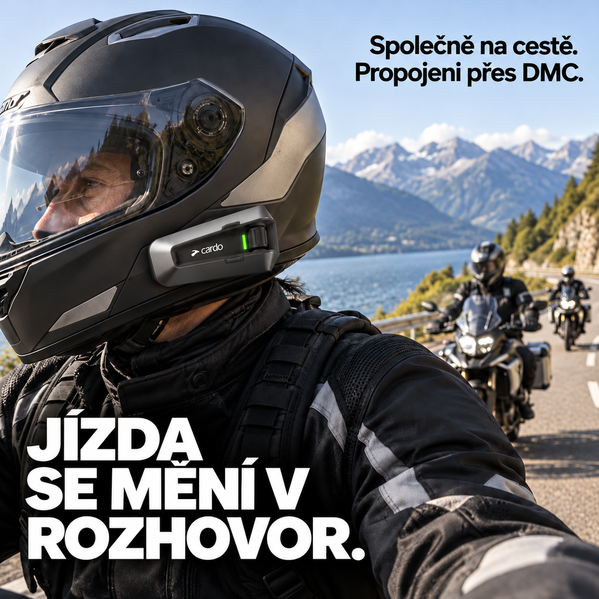 Motocyklový Bluetooth interkom – Skupinová komunikace, hlasové ovládání a voděodolné provedení na cesty