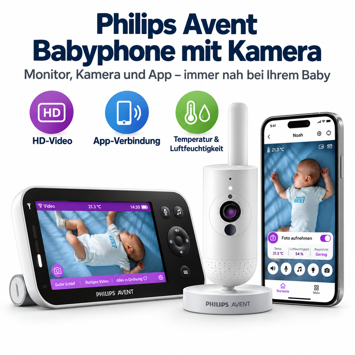 Babyphone mit Kamera – Baby Monitor für Zuhause