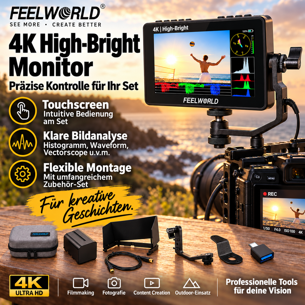 Kamera Monitor – Externer Videomonitor für Kamera