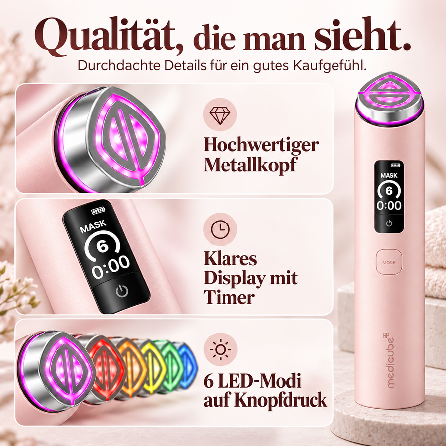 LED Gesichtspflegegerät – 7 Lichtmodi für die Beauty-Routine