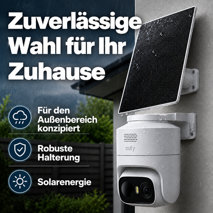 Solarbetriebene Überwachungskamera – Smarte WLAN-Kamera für den Außenbereich