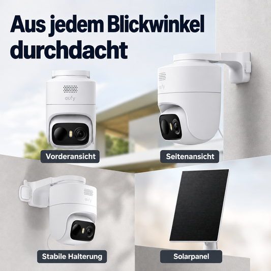 Solarbetriebene Überwachungskamera – Smarte WLAN-Kamera für den Außenbereich