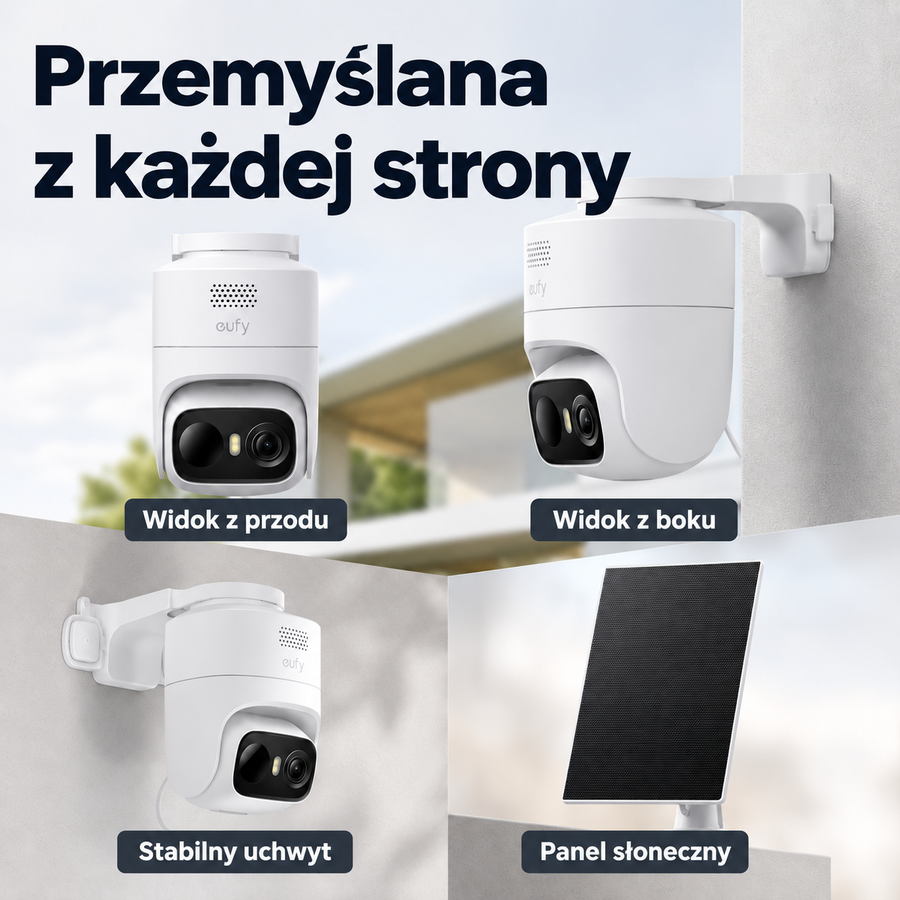 Kamera monitorująca zasilana energią słoneczną – inteligentna kamera Wi-Fi do użytku zewnętrznego