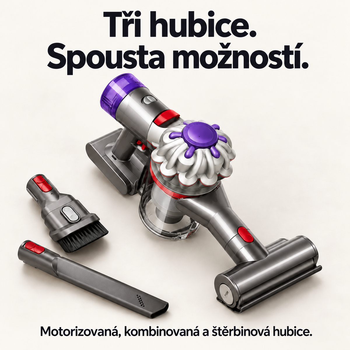 Bezdrátový ruční vysavač – Motorizovaný kartáč, štěrbinová hubice a snadné vysypávání pro auto, čalounění i domácnost