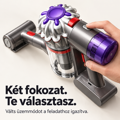 Vezeték nélküli kézi porszívó – Motoros tisztítófej, résszívó és egyszerű tartályürítés autóhoz, kárpithoz és otthonra
