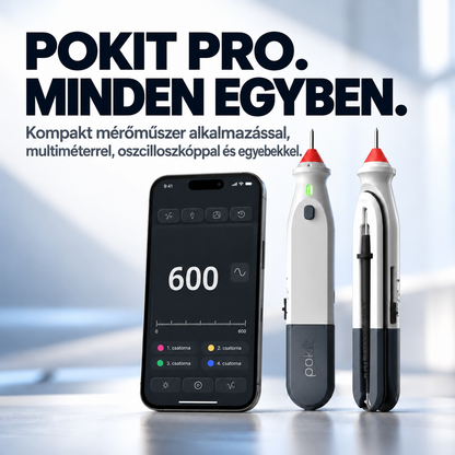 Okos digitális multiméter alkalmazással – Vezeték nélküli mérés, oszcilloszkóp, spektrumanalizátor és adatgyűjtés