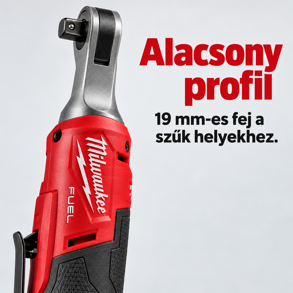 Akkumulátoros racsnis kulcs 3/8 hüvelyk – Alacsony profilú fej, állítható sebesség és LED-világítás szűk helyekre