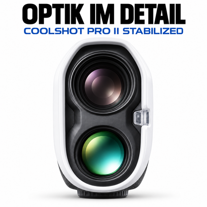Golf-Laser-Entfernungsmesser mit Bildstabilisierung – Nikon COOLSHOT PRO II STABILIZED