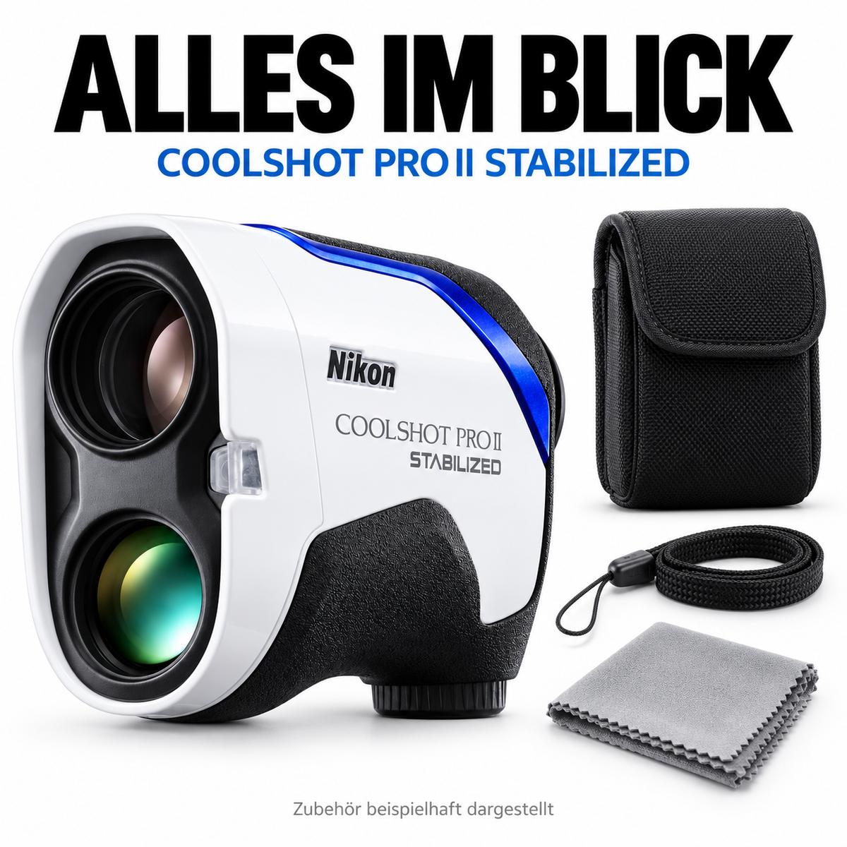 Golf-Laser-Entfernungsmesser mit Bildstabilisierung – Nikon COOLSHOT PRO II STABILIZED