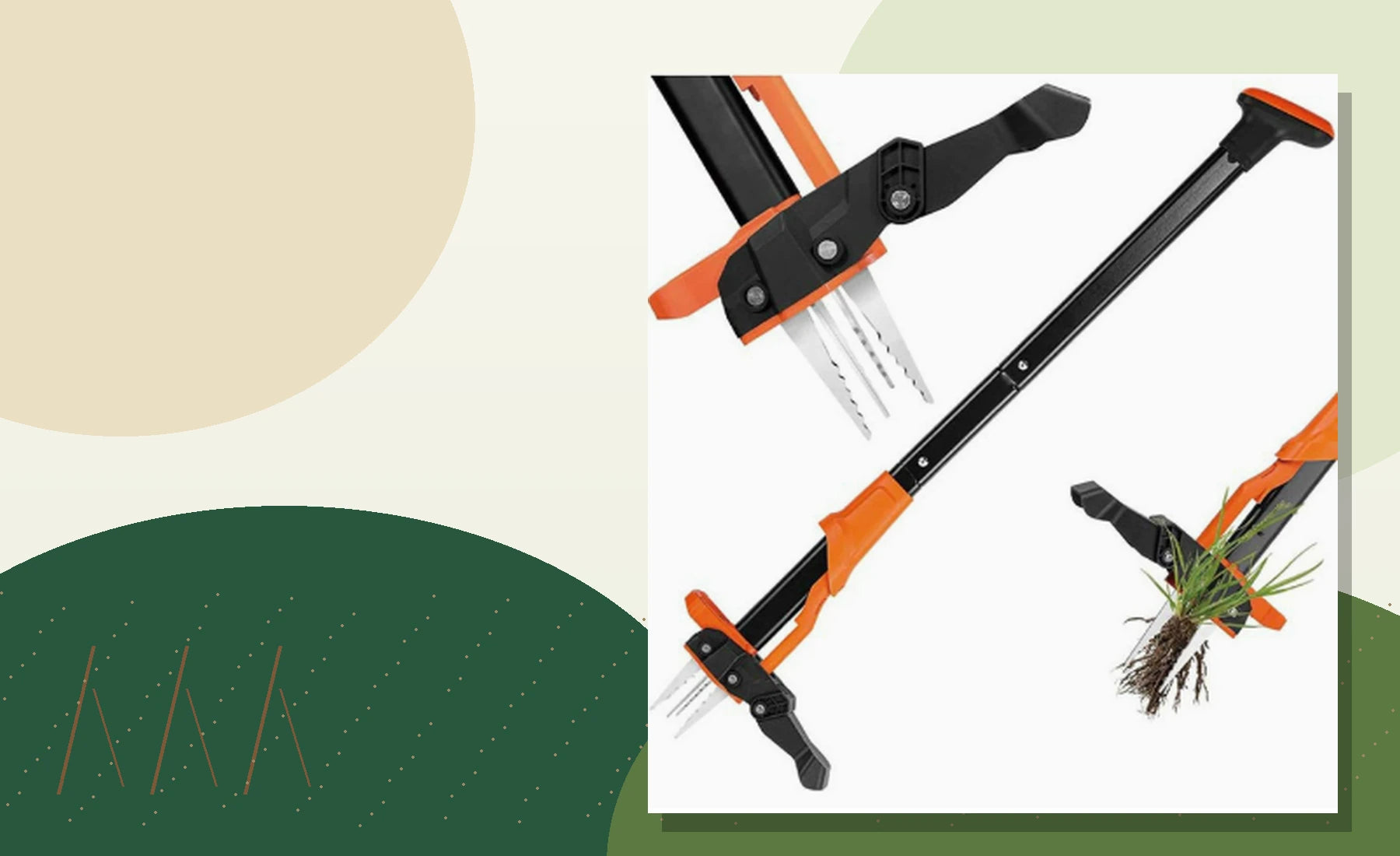 Stand-up manual weed puller